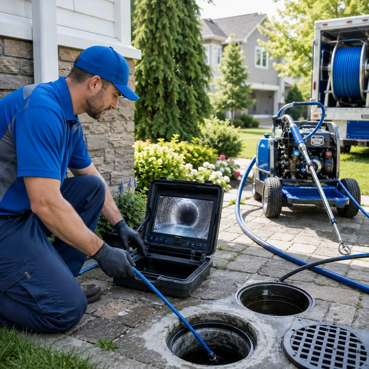 Outdoor drain cleaning professionals serving Unityville, PA
