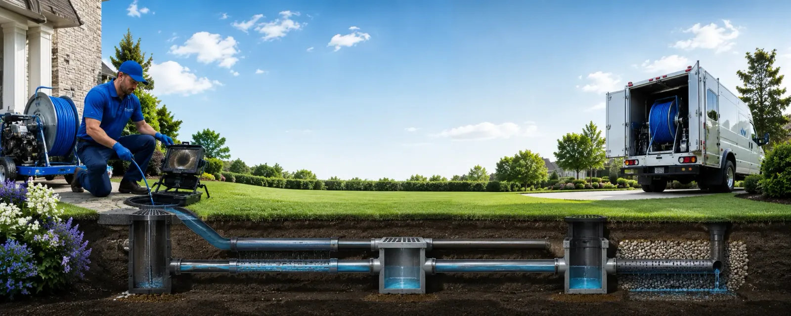Outdoor drain cleaning information for Unityville, PA